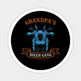 Grandpa's Biker Gang Father's Day Magnet